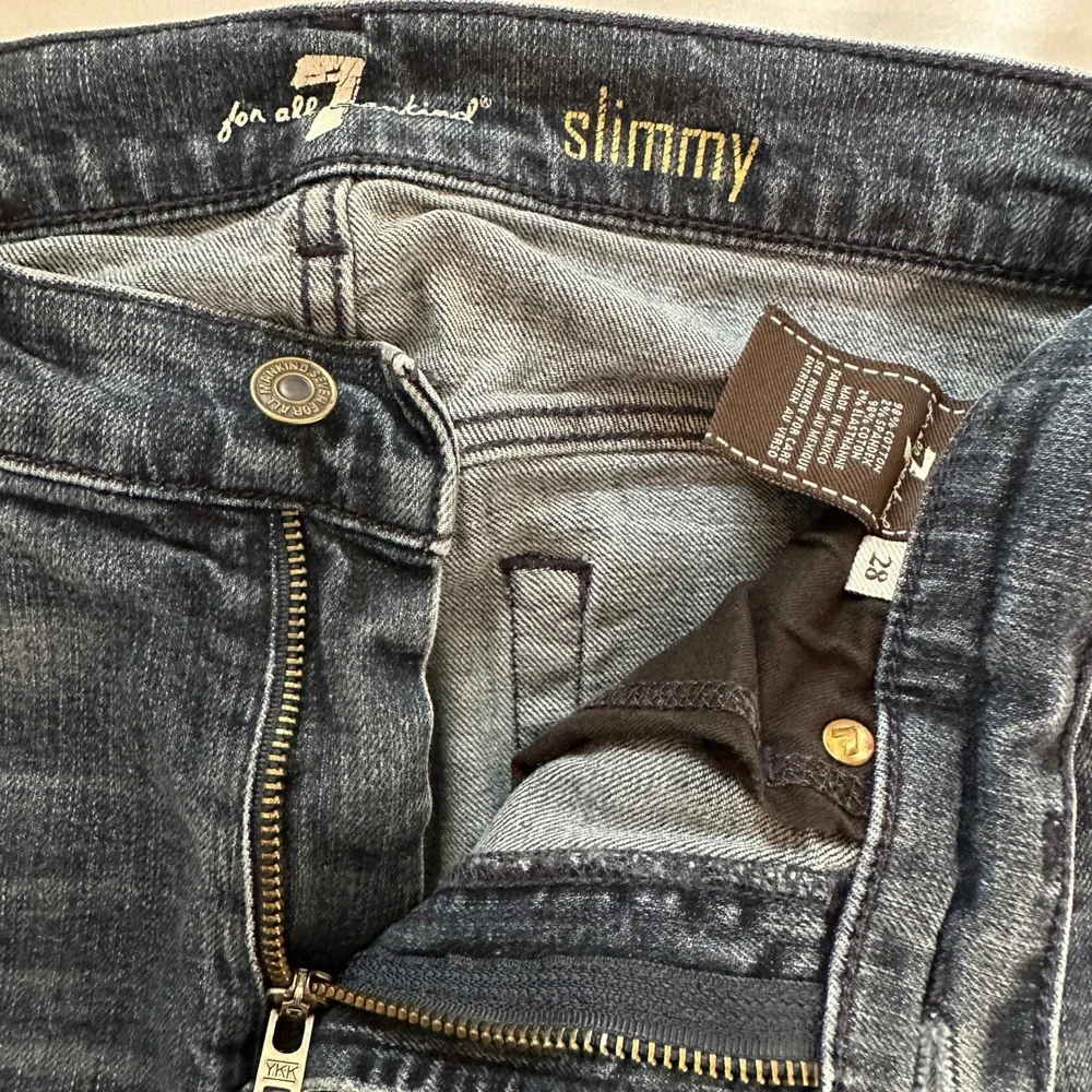 7‎ For All Mankind Slimmy Jeans Mens 28 Blue Wash Slim Fit